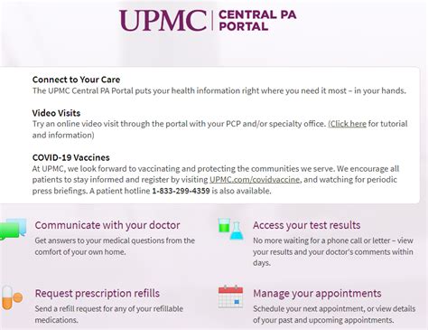 upmc patient portal login|upmc wca patient portal.